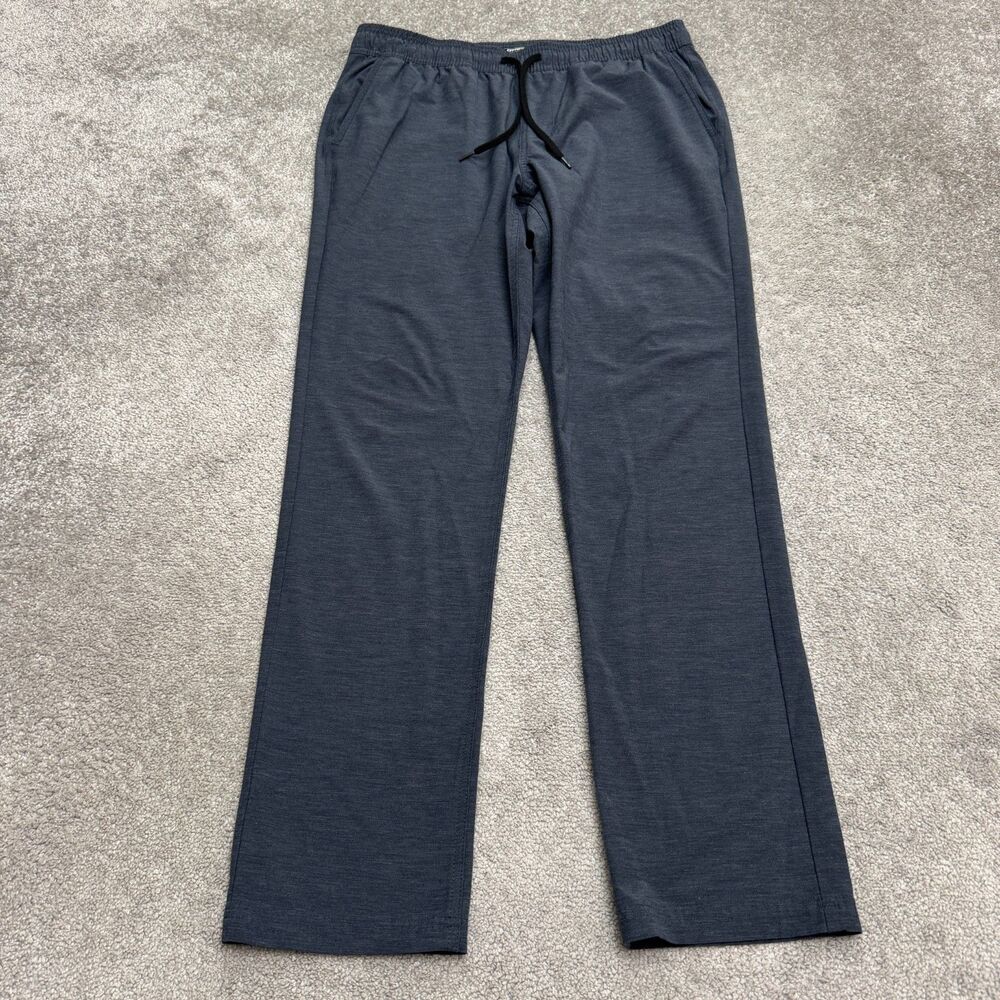O'Neill Hyperdry Hybrid Travel Pants Men Large Blue Stretch Quick Dry Drawstring
